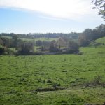 Vue sur la campagne depuis le jardin